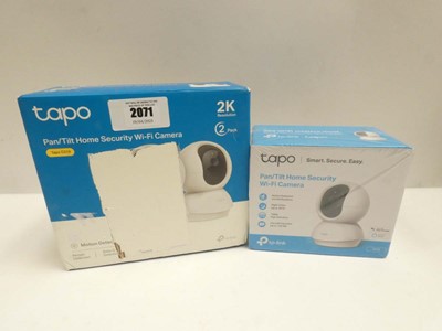 Lot 2071 - 2x pack Tapo 2K pan/tilt indoor camera and...