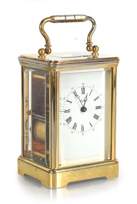Lot 70 - A late 20th century English carriage clock by...