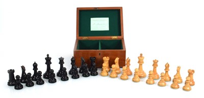 Lot 76 - A set of J. Jaques & Son 'Staunton' chessmen,...