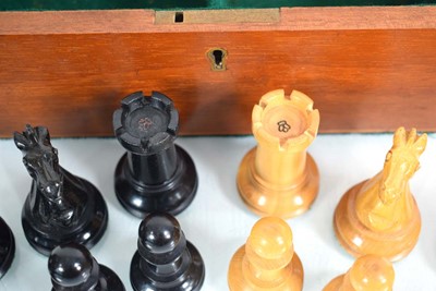Lot 76 - A set of J. Jaques & Son 'Staunton' chessmen,...