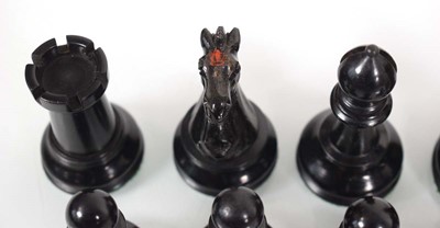 Lot 76 - A set of J. Jaques & Son 'Staunton' chessmen,...