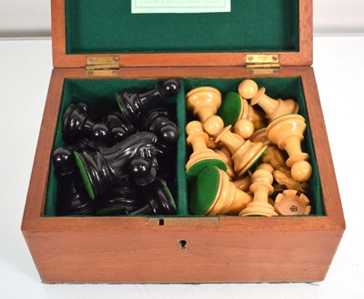 Lot 76 - A set of J. Jaques & Son 'Staunton' chessmen,...