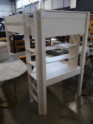 Lot 1029 - White modern child's high top bed with...