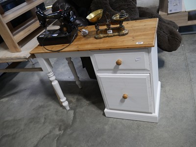 Lot 1044 - Pine 2 drawer desk