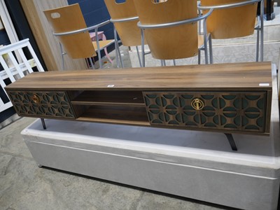 Lot 1051 - Modern rustic oak effect 2 drawer...