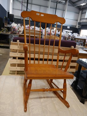 Lot 1057 - Wooden rocking chair