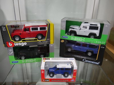 Lot 1115 - 5 boxed Land Rover die cast vehicles incl....