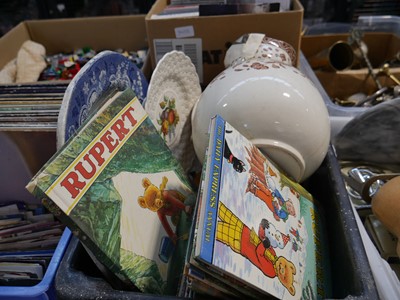 Lot 1151 - Black plastic tray containing Rupert annuals,...