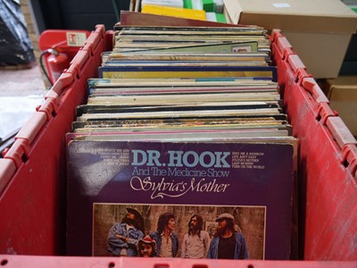 Lot 1158 - Red crate containing various records incl. Dr....