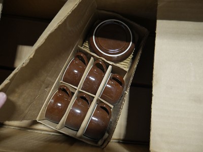 Lot 1173 - 4 boxes containing brown and white espresso...