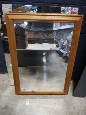 Lot 1134 - Large wooden framed mirror
