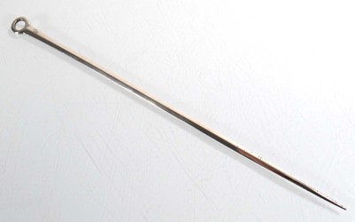 Lot 411 - A George III silver meat skewer/letter opener,...