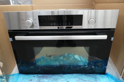 Lot 91 - CMA583MS0BB Bosch Built-in Microwave with hot...