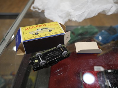 Lot 259 - Nineteen Matchbox models: 7 Ford Anglia x 2,...