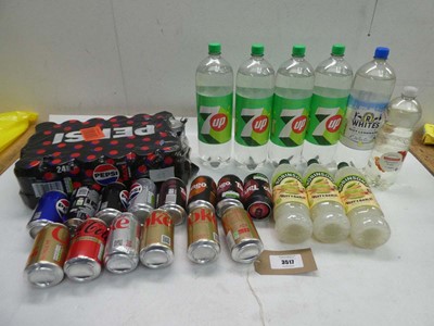 Lot 3517 - Pepsi, 7UP, Lemonade, Tango, Robinsons fruit...