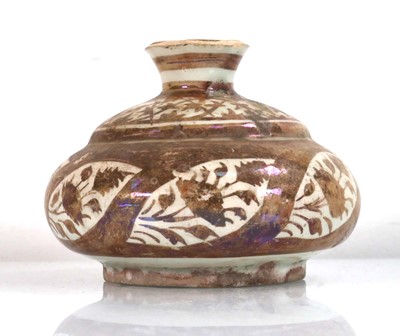 Lot 287 - A Hispano Mooresque vase of squat form...