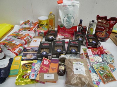 Lot 3522 - Rice, Noodles, sunflower oil, olive oil,...