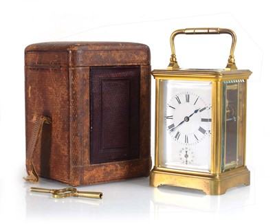 Lot 112 - A late 19th French century carriage alarm...
