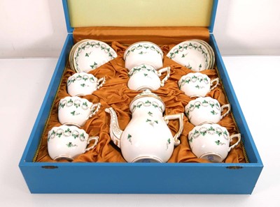 Lot 298 - A Herend six sitting vine pattern tea service,...