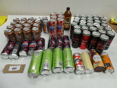 Lot 3527 - Fanta, Monster energy drinks, Kombucha, Root...