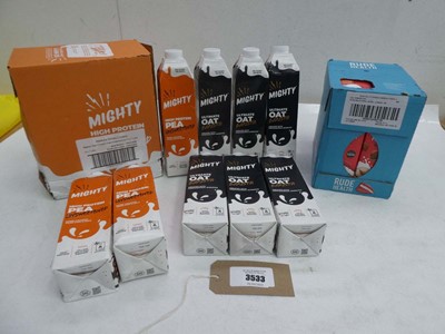 Lot 3533 - Mighty High Protein Pea drink & Oak Barista...