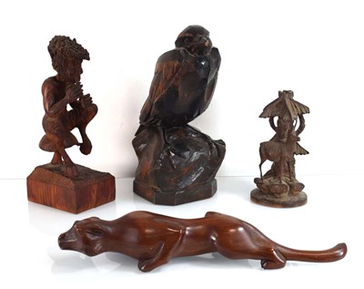 Lot 105 - A group of treen including a Black Forest...