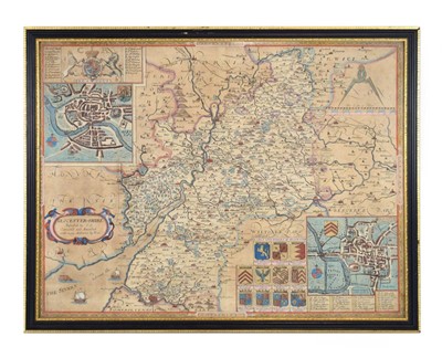 Lot 108 - After Christopher Saxton and Philip Lea, a...