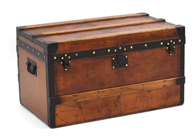 Lot 13 - An early Louis Vuitton cabin trunk, restored,...