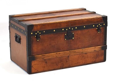 Lot 13 - An early Louis Vuitton cabin trunk, restored,...