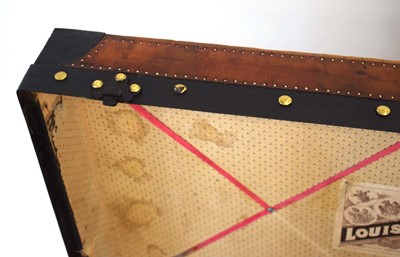 Lot 13 - An early Louis Vuitton cabin trunk, restored,...