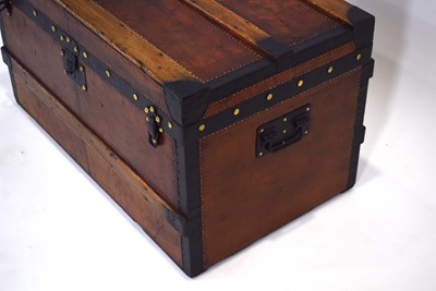 Lot 13 - An early Louis Vuitton cabin trunk, restored,...