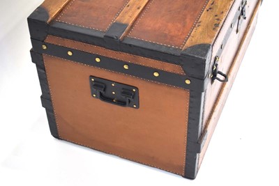Lot 13 - An early Louis Vuitton cabin trunk, restored,...