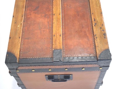 Lot 13 - An early Louis Vuitton cabin trunk, restored,...
