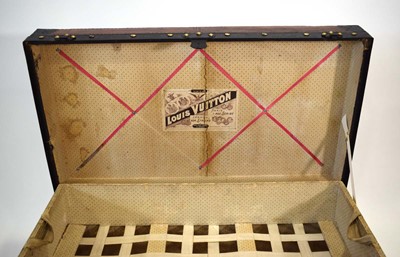 Lot 13 - An early Louis Vuitton cabin trunk, restored,...
