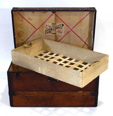Lot 13 - An early Louis Vuitton cabin trunk, restored,...