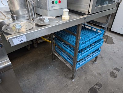 Lot 778 - 115cm stainless steel draining board with...