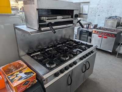 Lot 882 - 142cm gas Moorwood Vulcan 8 burner cooker with...