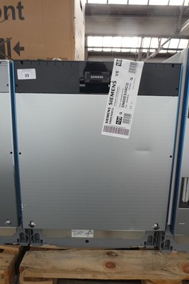 Lot 33 - SN85EX69CGB Siemens Dishwasher fully integrated