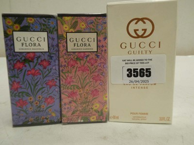 Lot Gucci : Guilty edp Intense 90ml, Flora...