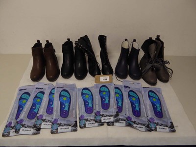 Lot 5 pair of ladies boots of various styles and...