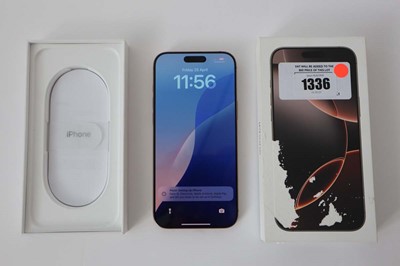 Lot 1336 - Apple iPhone 16 Pro Max, Desert Titanium,...