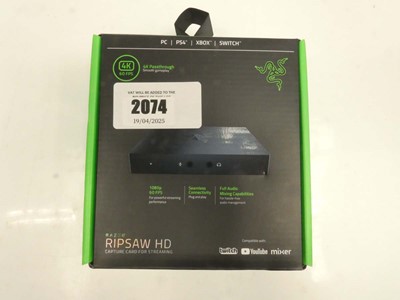 Lot 2074 - Razer Ripsaw HD Capture Card
