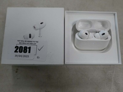 Lot 2081 - Box containing Apple Air Pods Pro 2nd...