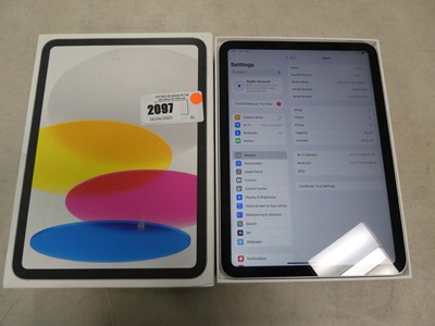 Lot 2097 - Boxed Apple iPad 10th generation, WiFi, 64GB...