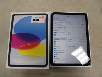 Lot 2098 - Boxed Apple iPad 10th generation, WiFi, 64GB...