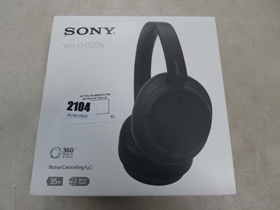 Lot 2104 - Boxed pair of Sony WH-CH720N noise cancelling...