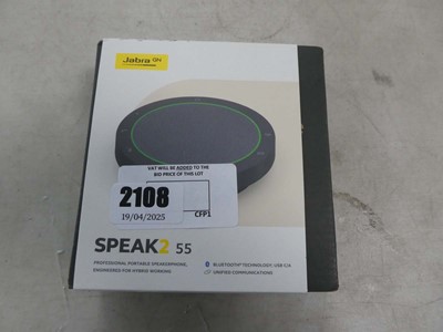 Lot 2108 - Boxed Jabra GN speak2 55 professional portable...