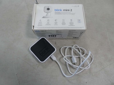 Lot 2127 - Boxed Blink Mini 2 security camera along with...