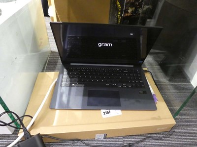 Lot 2157 - LG Gram Notebook PC model number:...