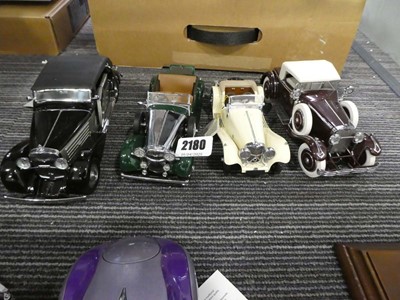 Lot 2180 - 4 Franklin Mint diecast models of a 1925...